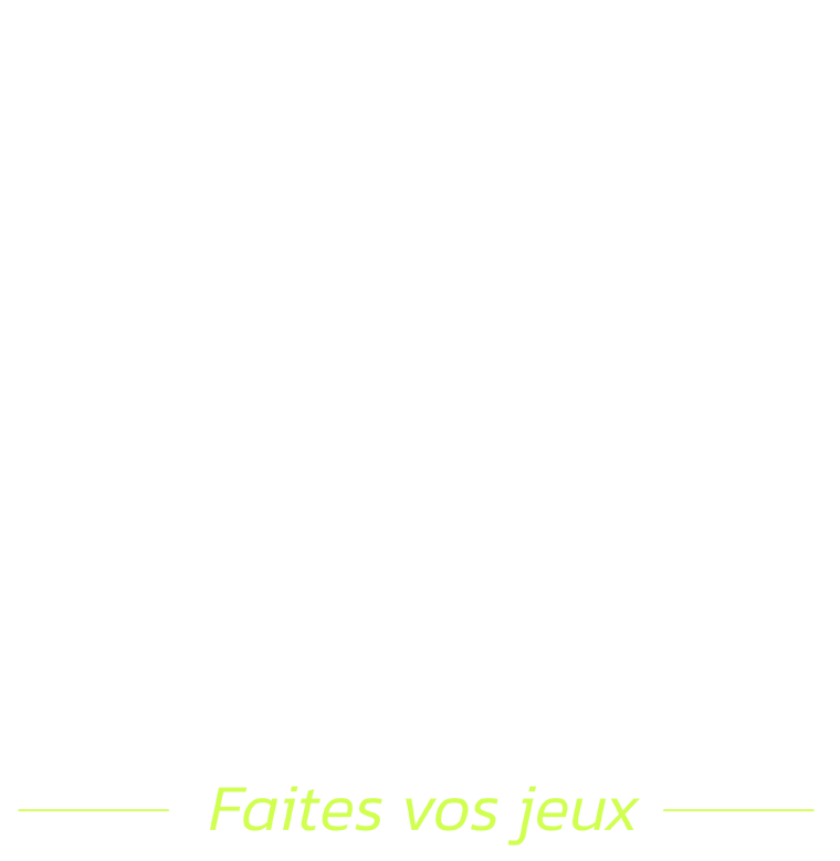 Logo en blanc avec slogan vert